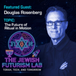 Promo flyer for Doug Rosenberg on the Jewish futurism lab