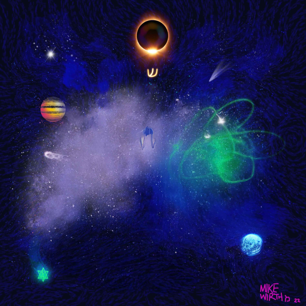 Background of outer space